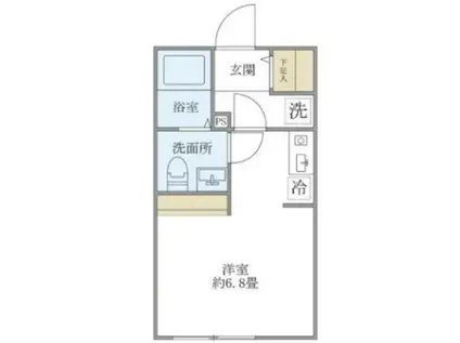 GRAN DOMANE KITAAKABANE(ワンルーム/2階)の間取り写真
