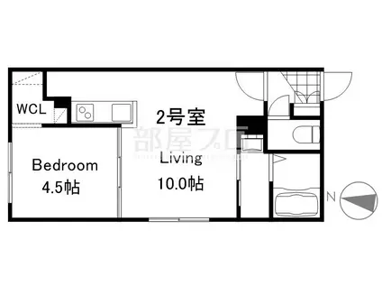 南20西8マンション(1LDK/1階)の間取り写真