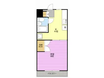 メルカードあさひIII(1K/3階)の間取り写真