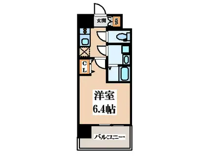 ワールドアイ大阪イースト CITY(1K/12階)の間取り写真