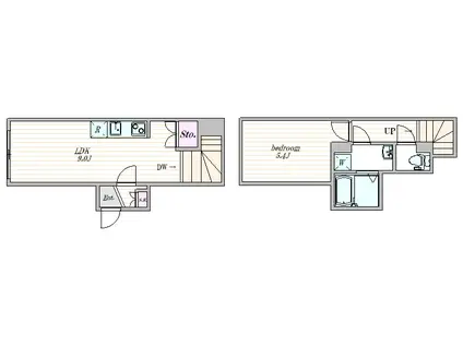 ザ・クラスアーバンス早稲田南(1LDK/B2階)の間取り写真