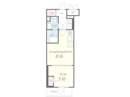 JPT RESIDENCE(1LDK/9階)の間取り写真