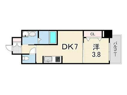 エオン21II(1LDK/1階)の間取り写真