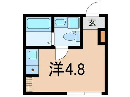 THE SANCTUS 品川 サウス(ワンルーム/5階)の間取り写真