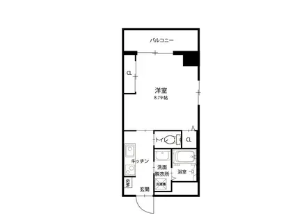 KAYA AOI(1K/2階)の間取り写真