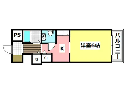 ホワイトプラザ(1K/1階)の間取り写真