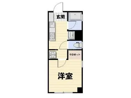 LIKE本町(1K/1階)の間取り写真