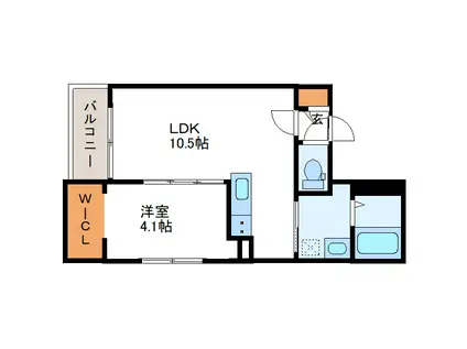 DOMINION N27 ドミニオンN27(1LDK/5階)の間取り写真