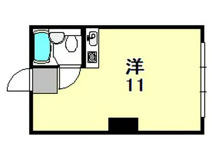 メゾン・ド山手(ワンルーム/3階)の間取り写真