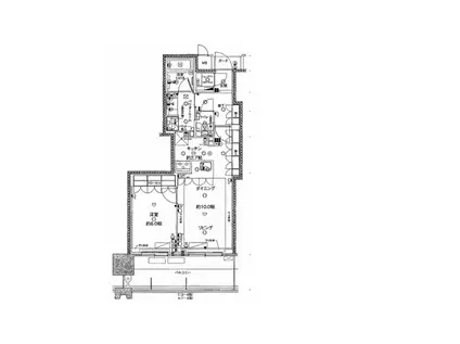 MJR熊本ザ・タワー(1LDK/3階)の間取り写真
