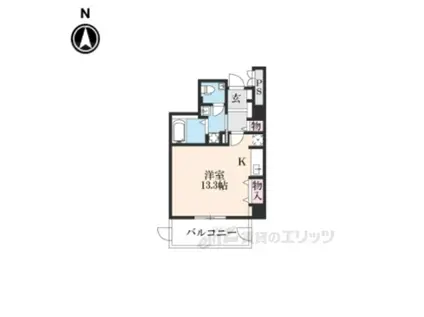 さくら西陣(ワンルーム/7階)の間取り写真