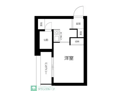 トップ西巣鴨(ワンルーム/1階)の間取り写真