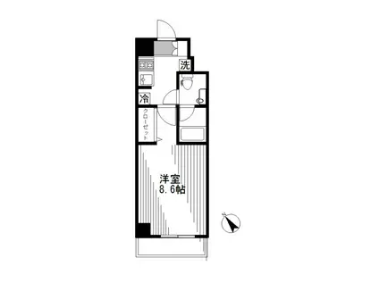シーフォルム駒沢大学(1K/5階)の間取り写真
