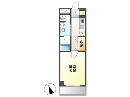 RIDGE大曾根(1K/7階)の間取り写真