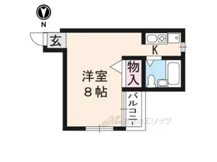 ハウスサトー(ワンルーム/3階)の間取り写真