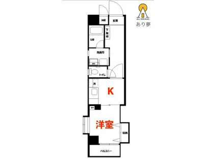 M1マンション(1K/3階)の間取り写真