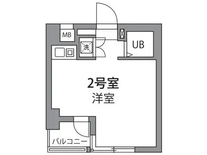 ワールドレジデンス大森(ワンルーム/7階)の間取り写真