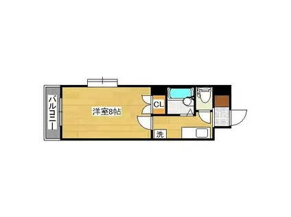 リファレンス嵐山口(1K/3階)の間取り写真