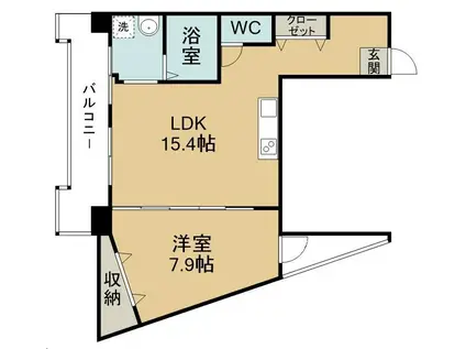 THE CLASS SENDAI イースト GATE(1LDK/9階)の間取り写真