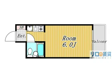 グリーンハイツII(1K/3階)の間取り写真