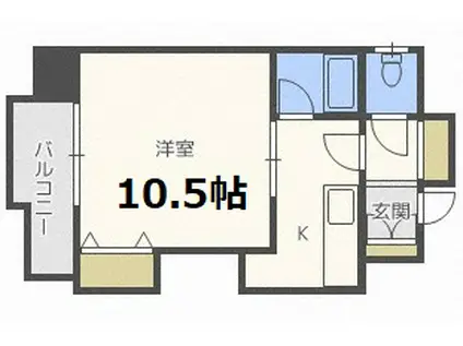 ノースコート本郷(1K/7階)の間取り写真