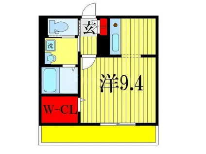 LA SUA CASA.SII(ワンルーム/2階)の間取り写真