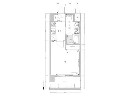 ピュアドームティアラ大手門(1K/4階)の間取り写真