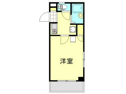 ラッキーハイツ2(1K/2階)の間取り写真