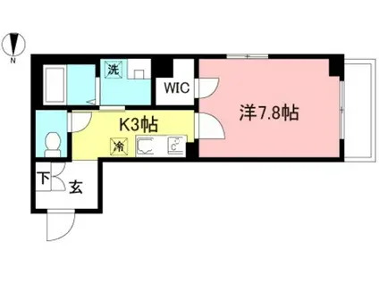 PLUM HILLS豪徳寺(1K/3階)の間取り写真