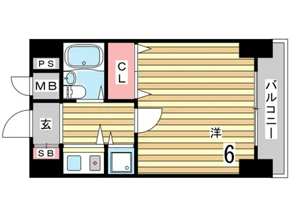 プラーフ上沢(ワンルーム/3階)の間取り写真