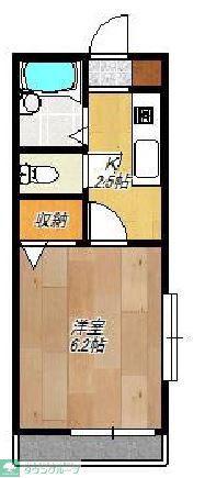 コンフォール日吉(1K/1階)の間取り写真