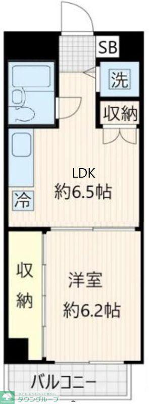 メゾン・カドリーユ(1LDK/1階)の間取り写真