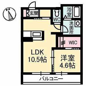 MASSIMO三番町(1LDK/1階)の間取り写真