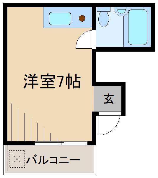 プレステージ王子本町(ワンルーム/1階)の間取り写真