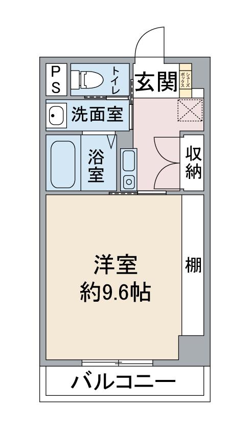 エポックステージ(1K/3階)の間取り写真