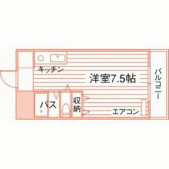 プレアール大供(ワンルーム/4階)の間取り写真