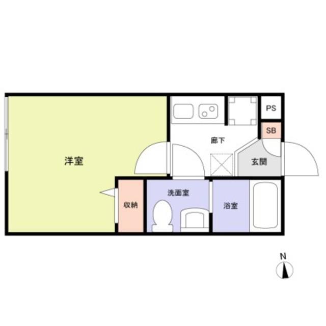 草加市瀬崎アパート(1K/2階)の間取り写真