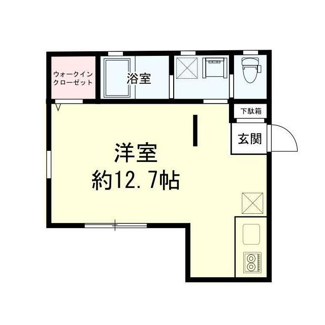 ROYAL GREEN HADANO(ワンルーム/1階)の間取り写真