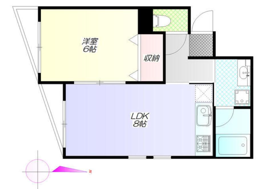 プレジオ(1LDK/1階)の間取り写真