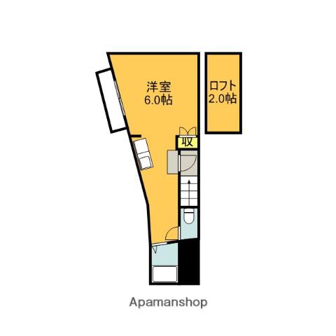 アクトビル(ワンルーム/3階)の間取り写真