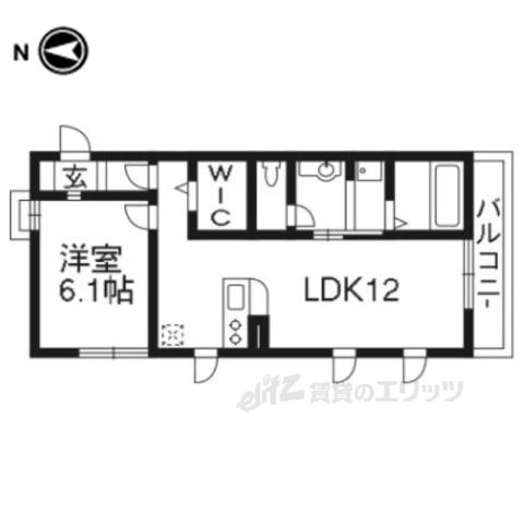 メゾンド本町(1LDK/2階)の間取り写真
