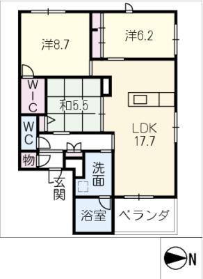 MAISONEST(3LDK/4階)の間取り写真