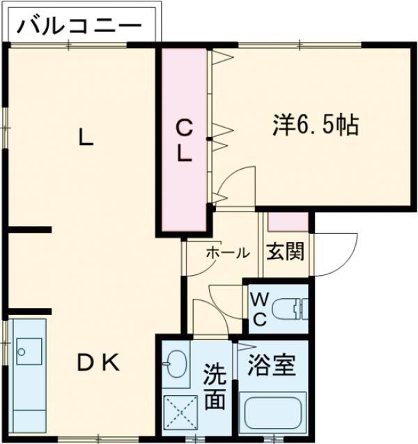 サン・ルミエール(1LDK/2階)の間取り写真