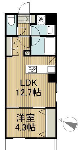コンファーレ本駒込(1LDK/10階)の間取り写真
