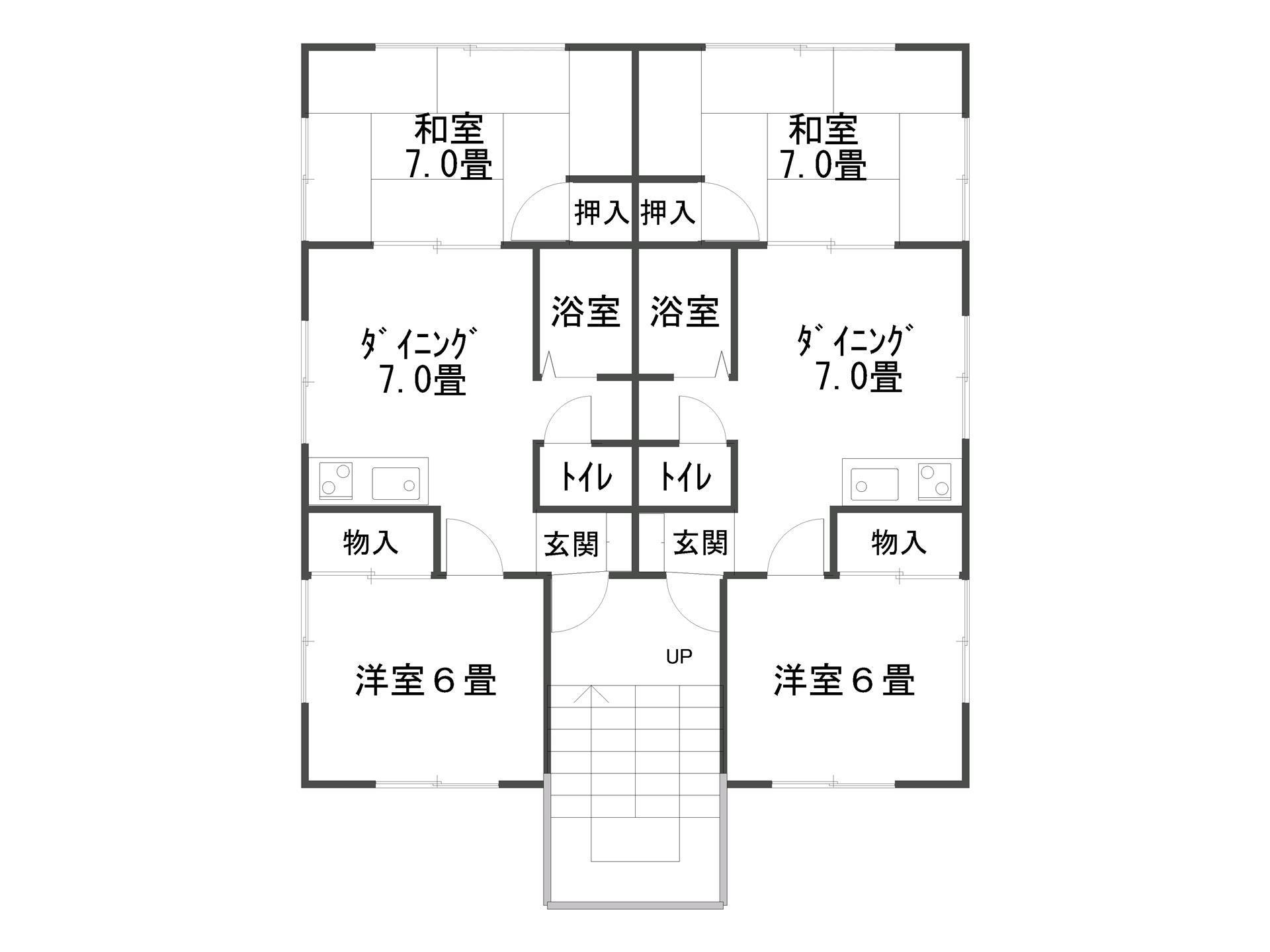 アネックス東根A(2DK/2階)の間取り写真