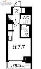 クラリッサ川崎グランデ(ワンルーム/4階)の間取り写真