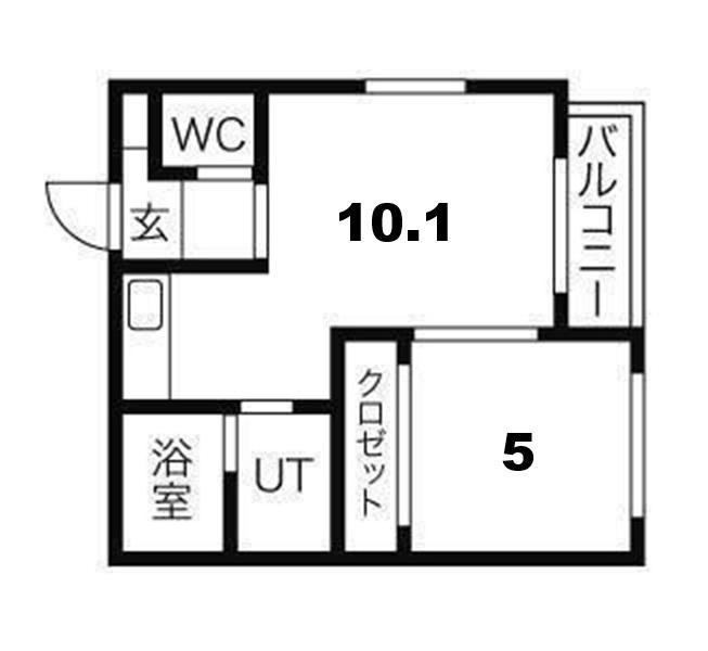 ブラン・ルーチェ(1LDK/2階)の間取り写真