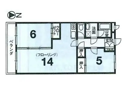 リビングIV(2LDK/4階)の間取り写真