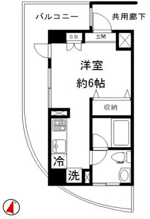 アーバンファースト神楽坂 3階階 間取り