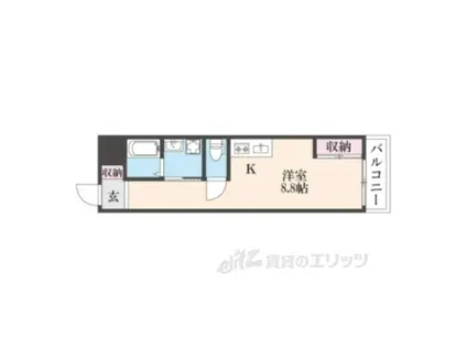 JOB-Ⅱ号館(ワンルーム/3階)の間取り写真